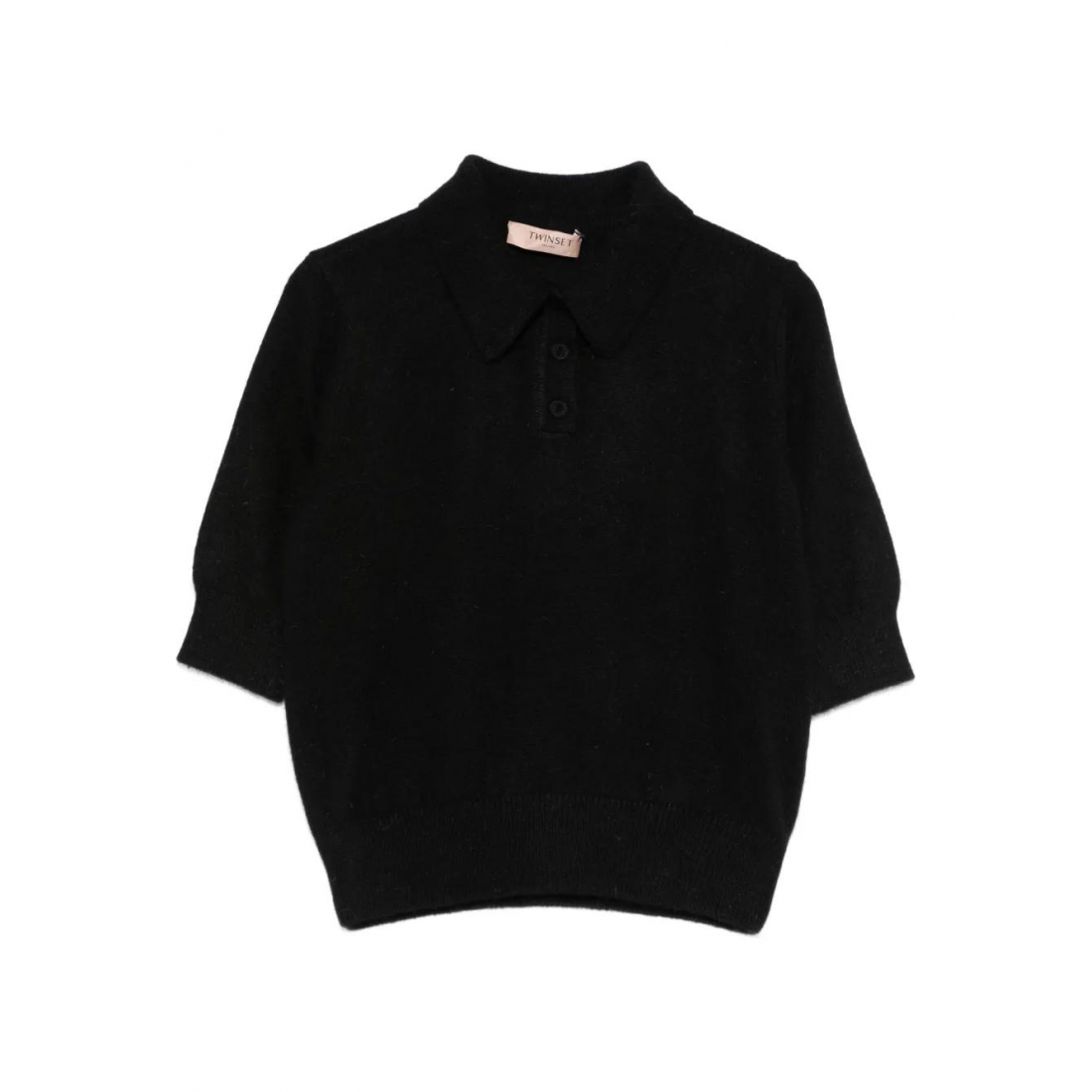 'Knitted' Polohemd für Damen