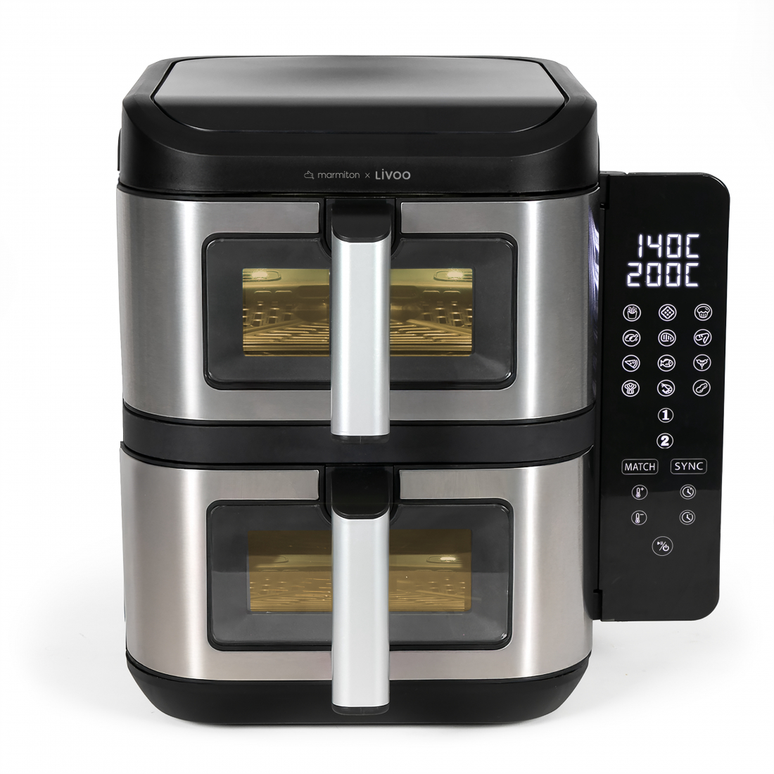 x Marmiton Double Basket Air Fryer 11L