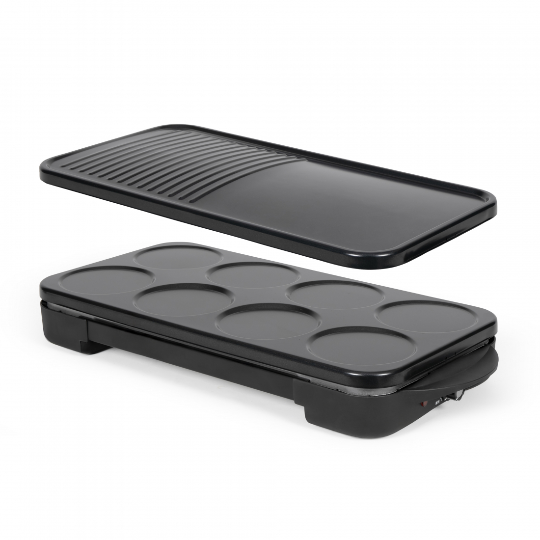 2-In-1-Gerät: Crêpe-Maker Und Grillplatte