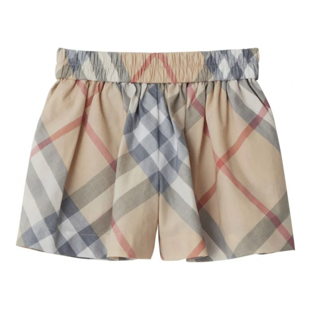 Baby Girl's 'Checked' Shorts