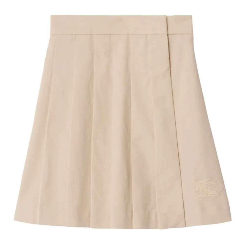 Girl's 'Edk-Embroidered Pleated' Mini Skirt