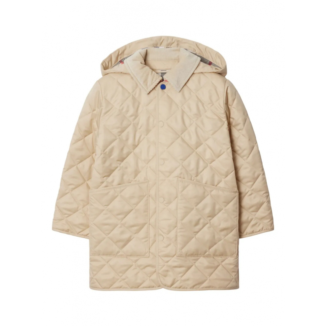 Boy's 'Diamond Hooded' Quilted Jacket