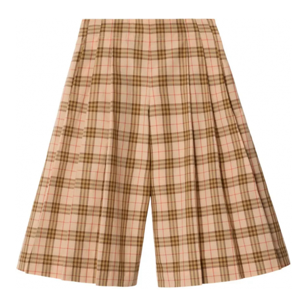 Girl's 'Check-Print' Culotte