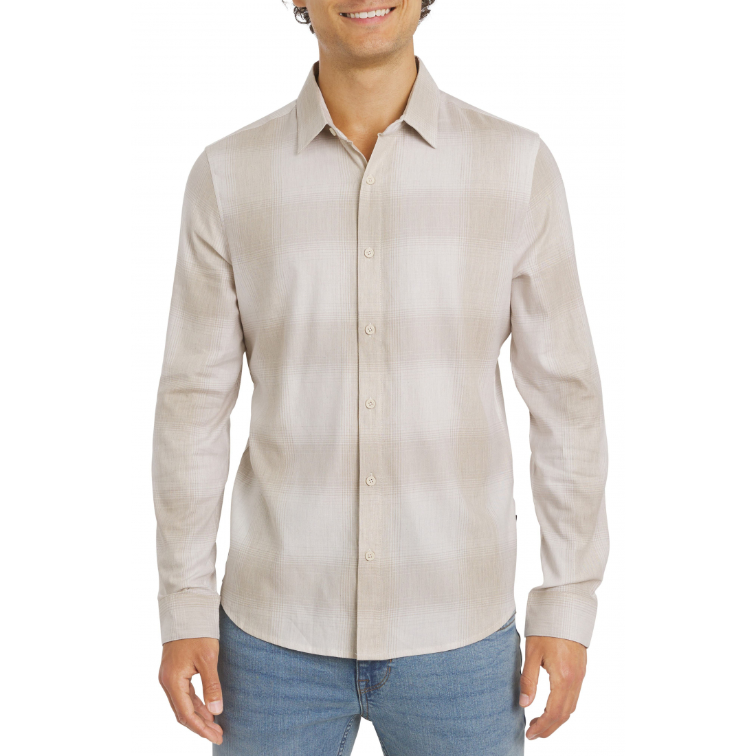 'Plaid Button-Up' Hemd für Herren