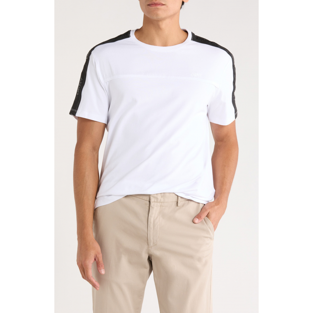 T-shirt 'Paulo Stripe Logo' pour Hommes