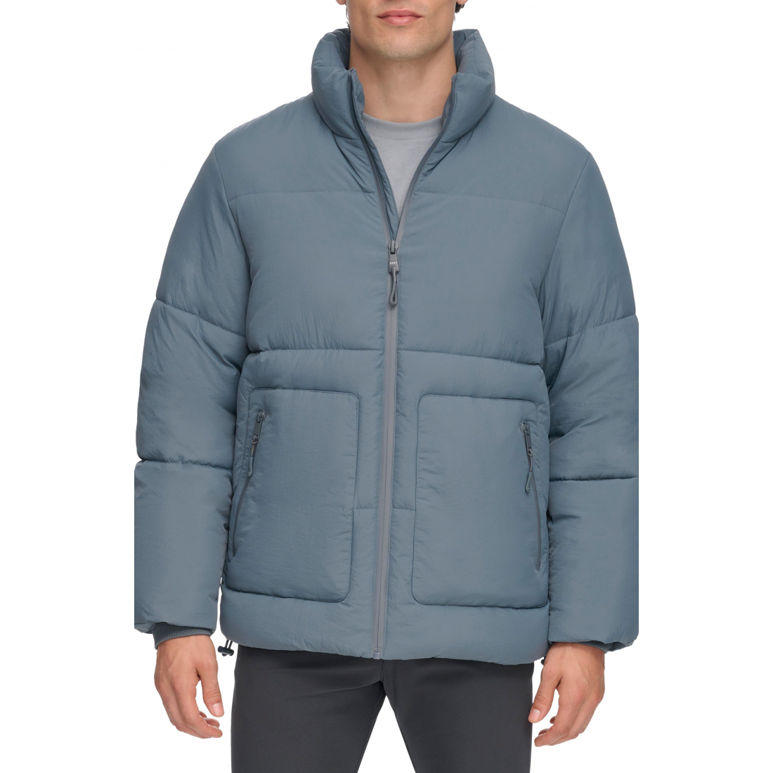 'Zip Front' Gesteppte Jacke für Herren