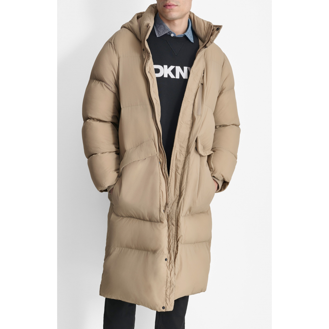 'Zip Front' Pufferjacke für Herren