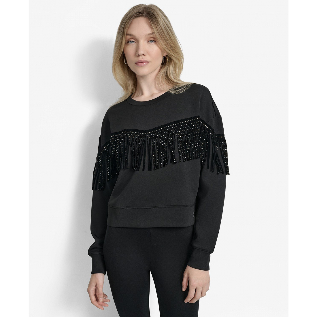 Pull 'Studded Fringe' pour Femmes