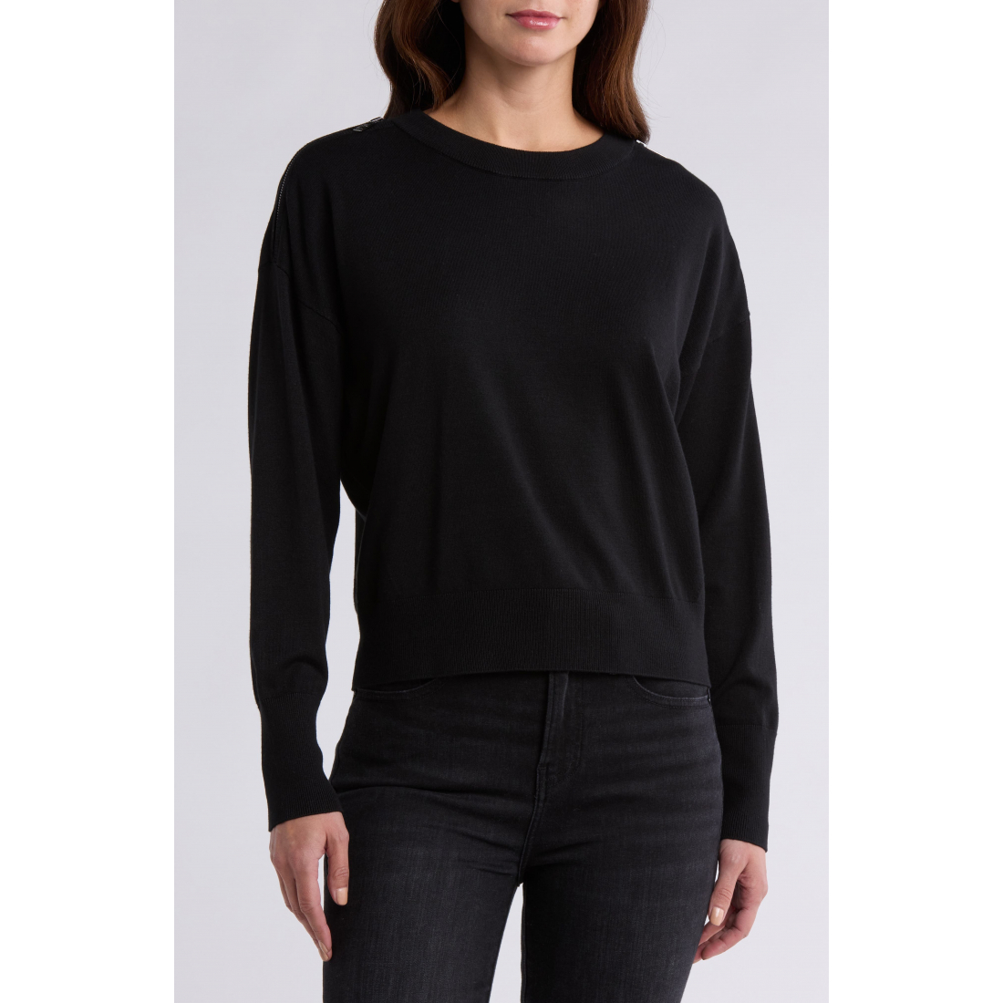 Pull 'Zip Trim' pour Femmes