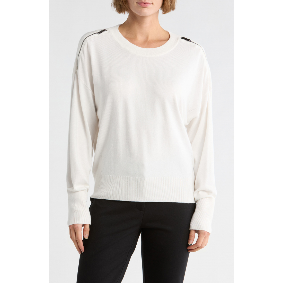 Pull 'Zip Trim' pour Femmes