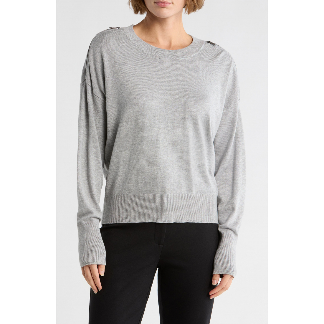 Pull 'Zip Trim' pour Femmes