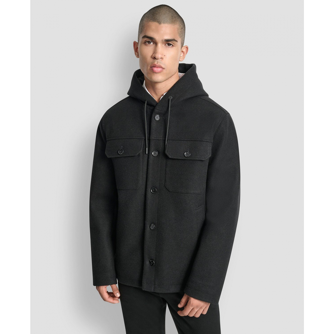 Surchemise 'Faux Wool Hooded' pour Hommes