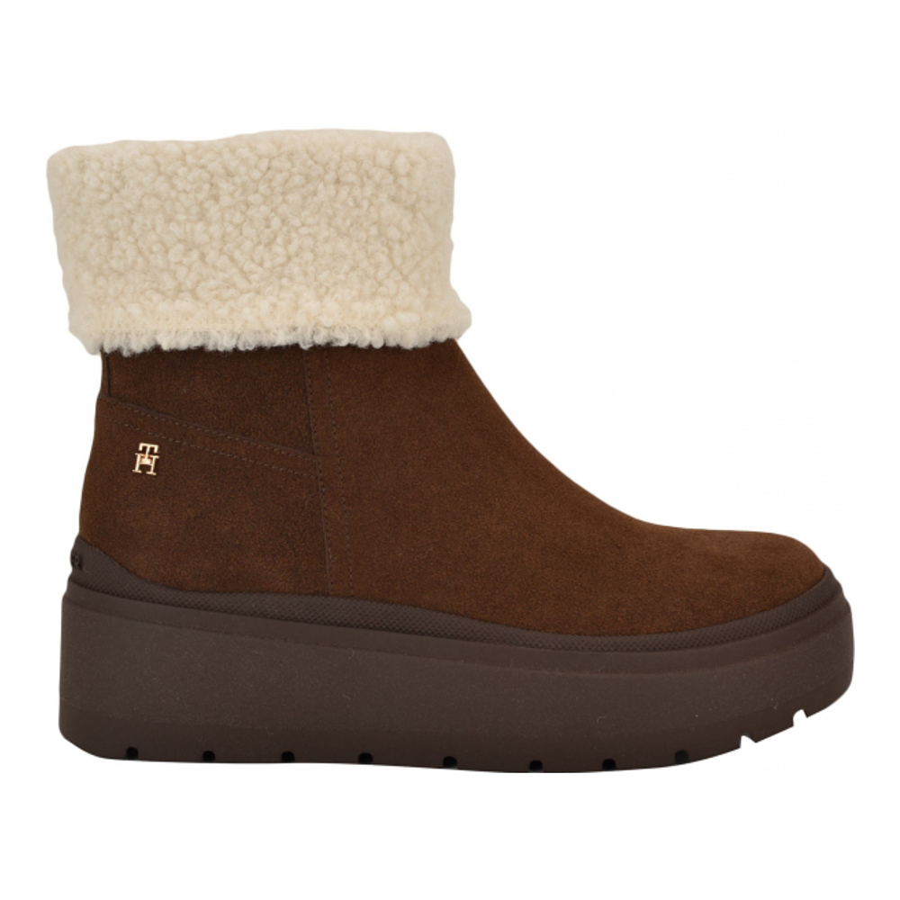 Bottes à plateforme 'Peleiz Faux Shearling Cuff' pour Femmes