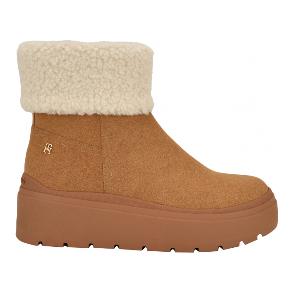 Bottes à plateforme 'Peleiz Faux Shearling Cuff' pour Femmes