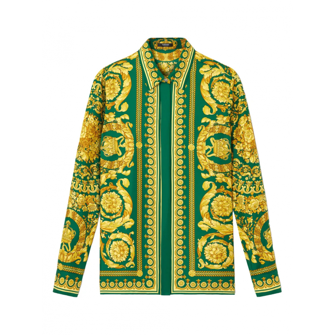 Women's 'Barocco-Print Silk' Shirt