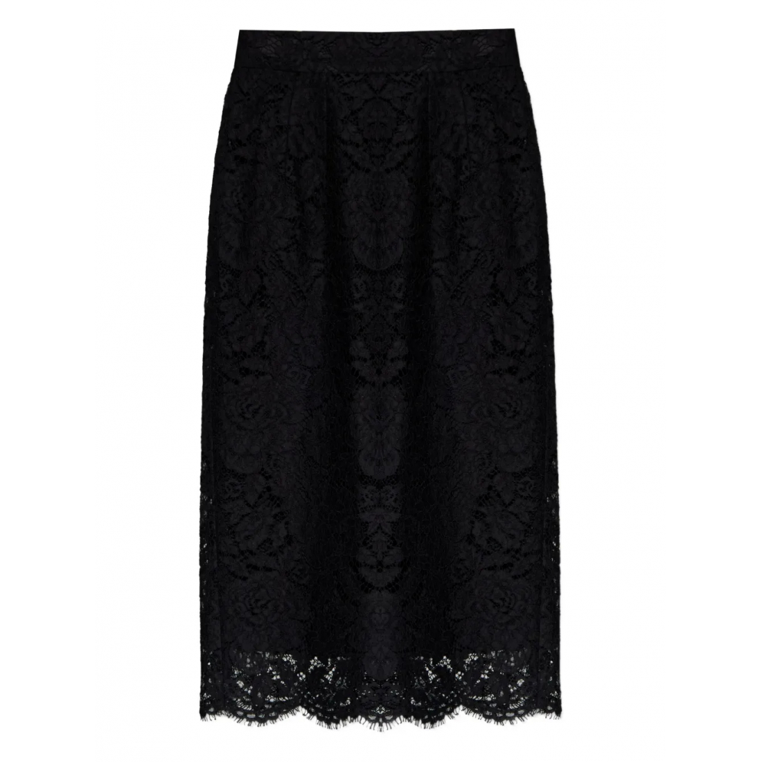 Women's 'Dna Lace Scalloped-Hem' Midi Skirt