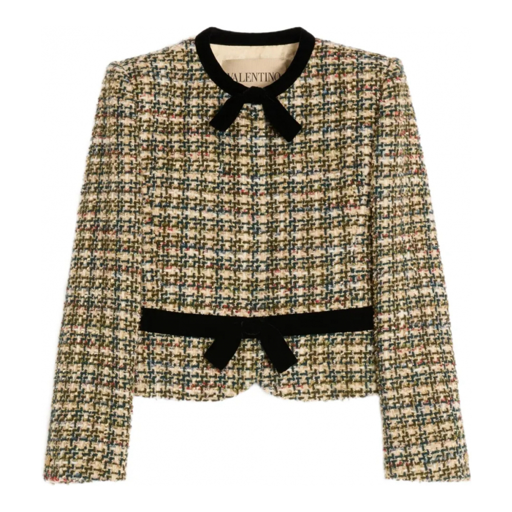 Women's 'Bow-Belt Tweed' Jacket