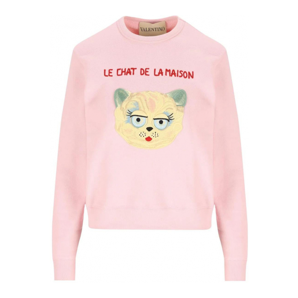'Le Chat De La Maison' Sweatshirt für Damen