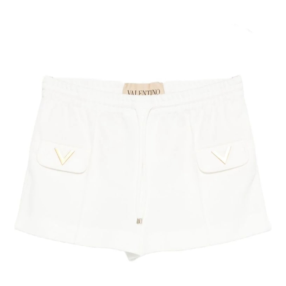 'Logo V' Shorts für Damen