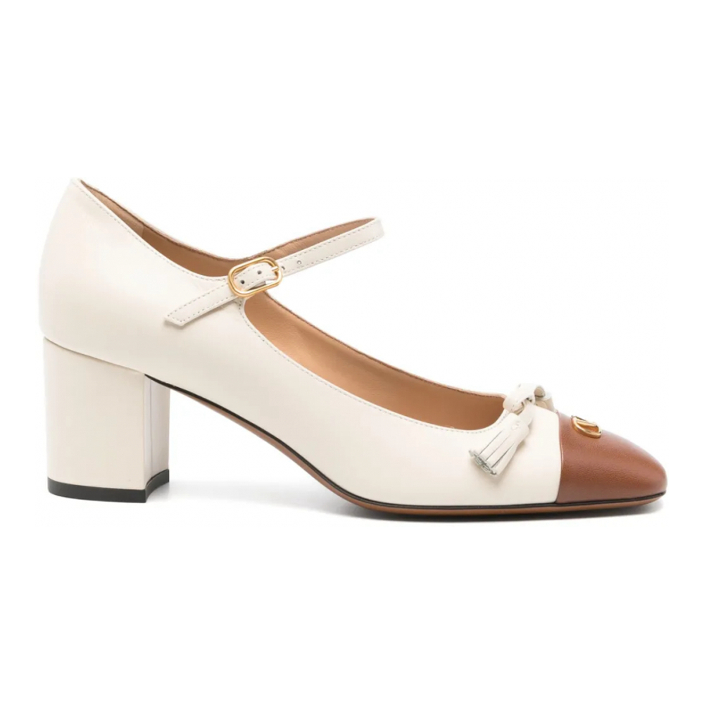 'Tassel-Detail Block-Heel' Pumps für Damen