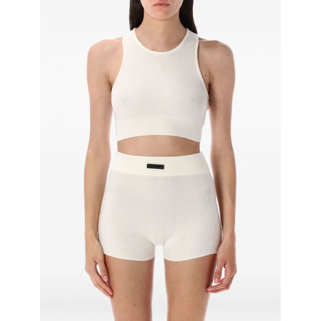 Top 'Round-Neck Ribbed-Knit' pour Femmes