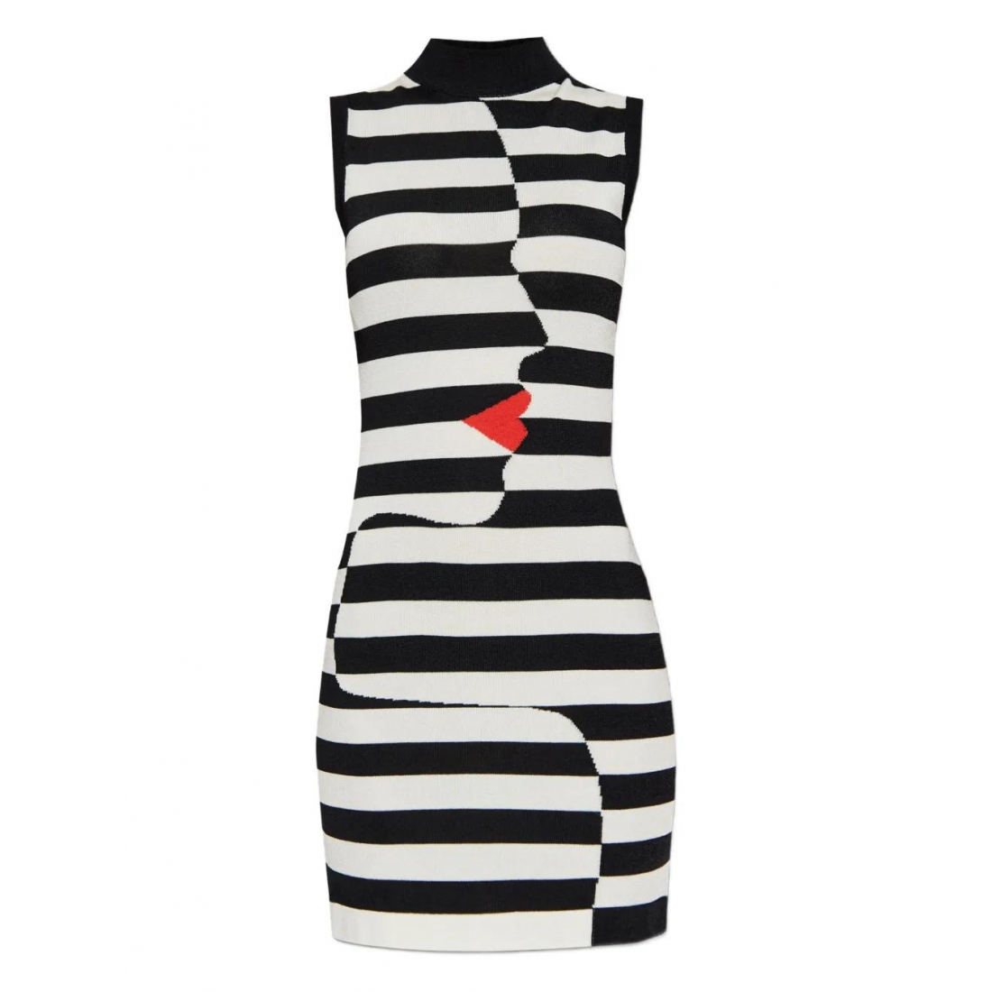 Women's 'Halterneck Face Marnière' Mini Dress