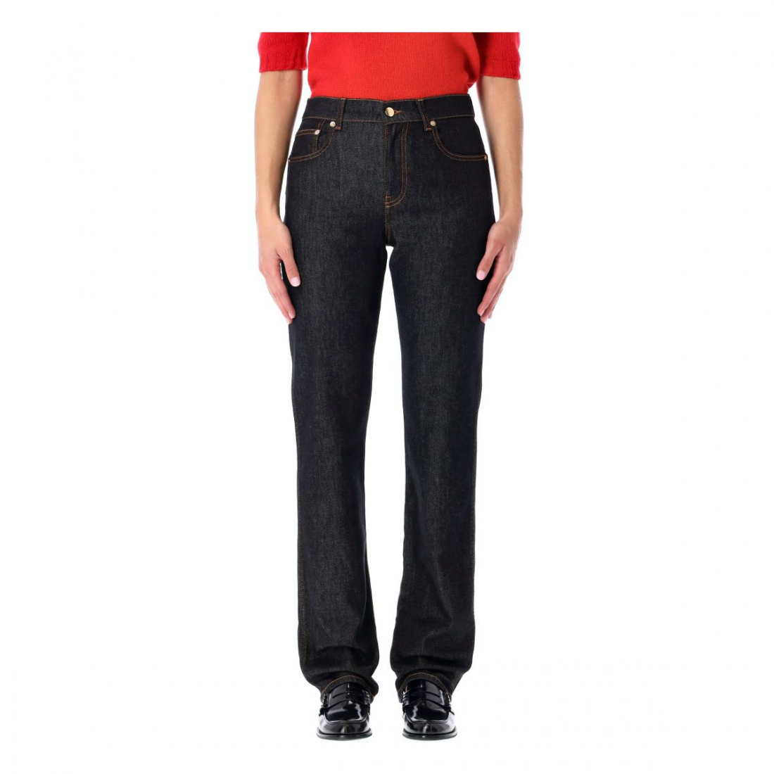 'Straight Leg' Jeans für Damen