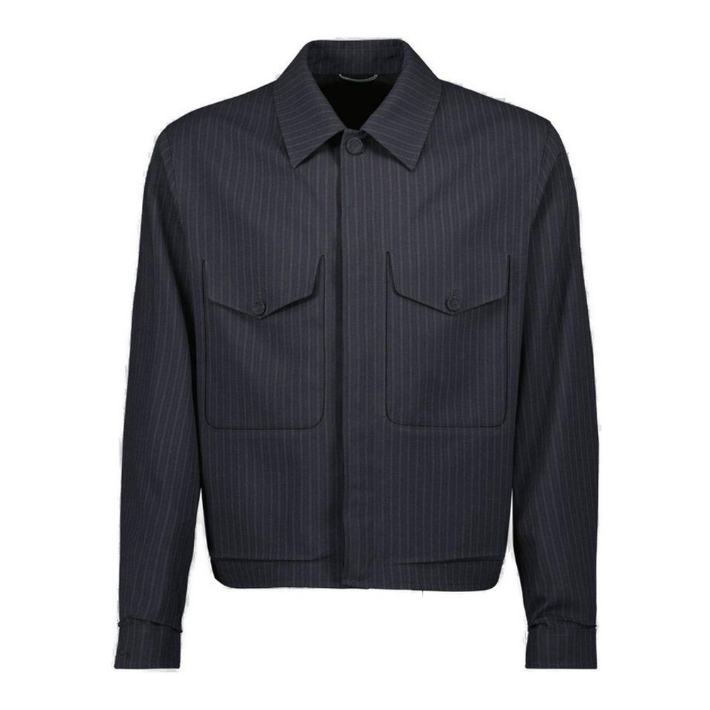 Men's 'Striped Button-Up' Jacket