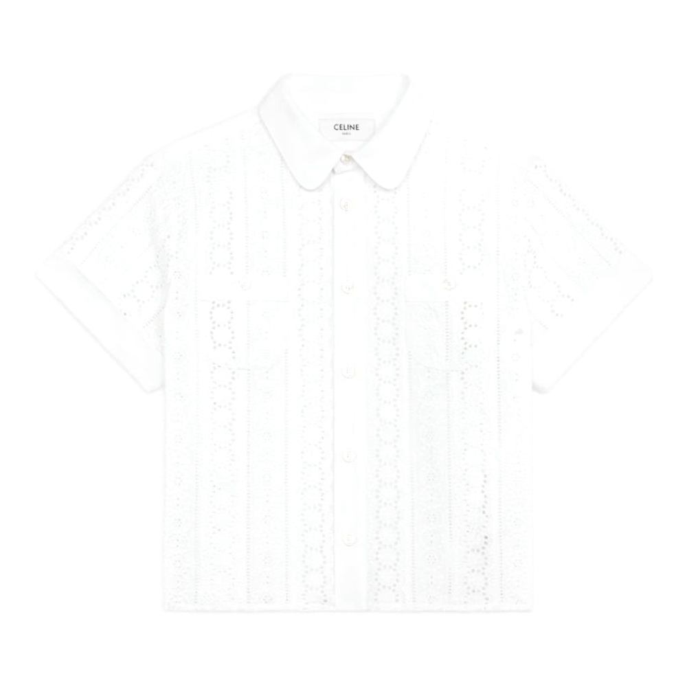 Women's 'Broderie Anglaise' Short sleeve shirt