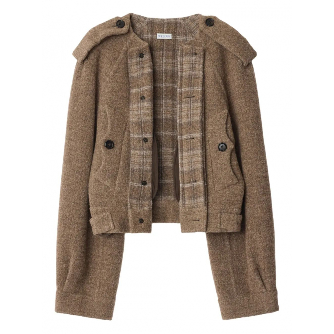 Veste 'Epauletted Detachable-Scarf' pour Femmes