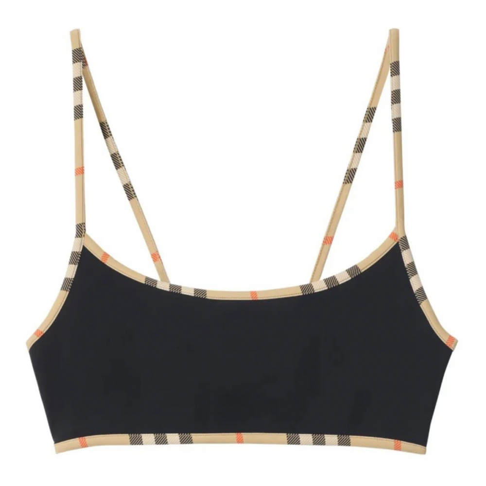 Women's 'Check-Trim' Bikini Top