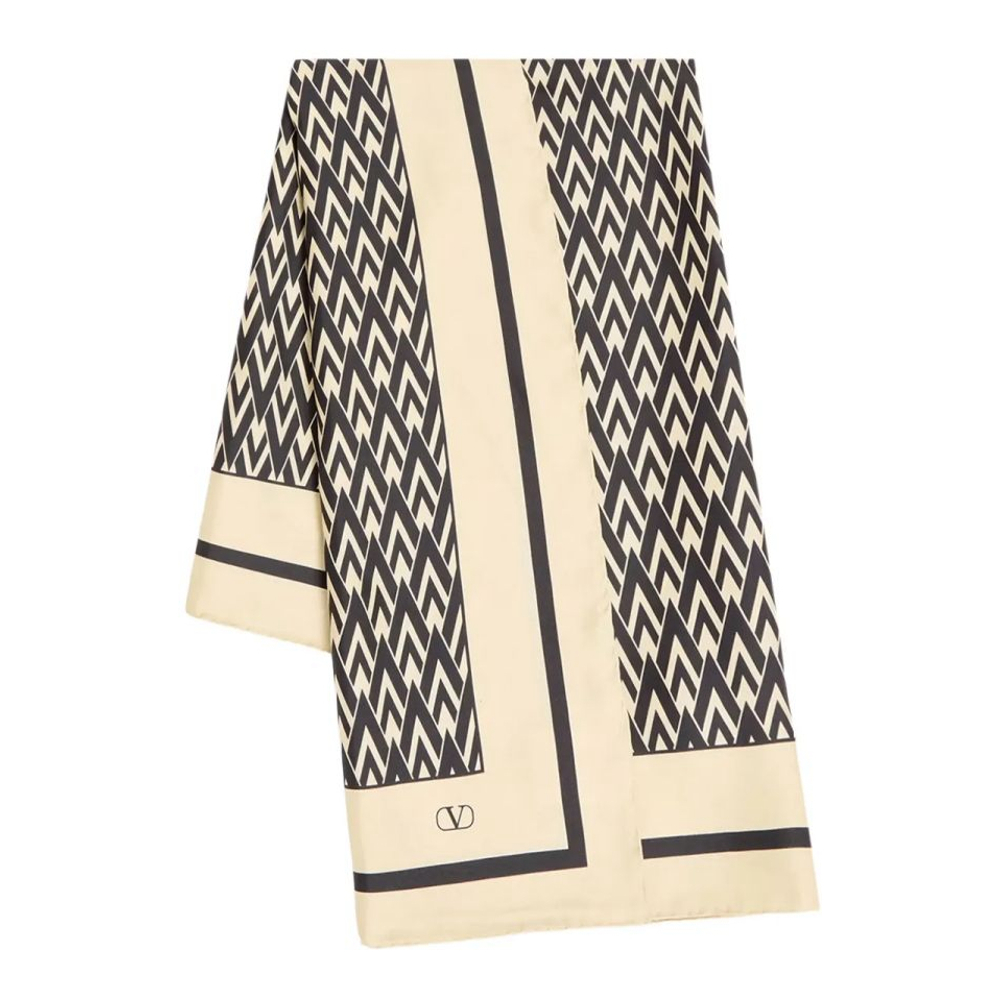 Men's 'Toute La V Print' Silk Scarf