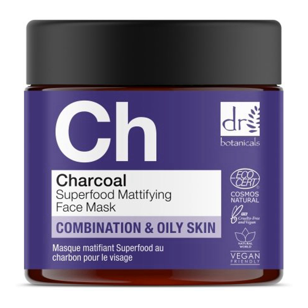 Masque visage 'Charcoal Superfood Mattifying' - 60 ml