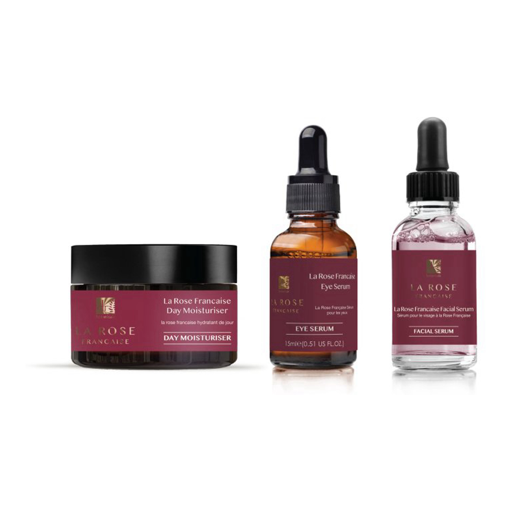 Coffret de soins de la peau 'La Rose Francaise' - 3 Pièces