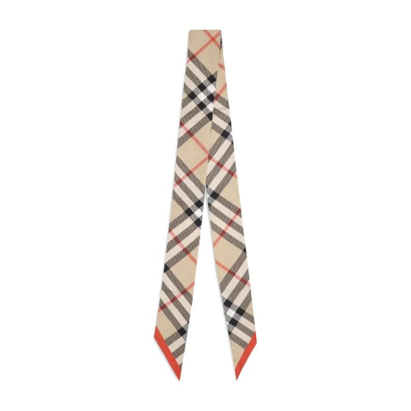Women's 'Skinny Contrast Check' Scarf