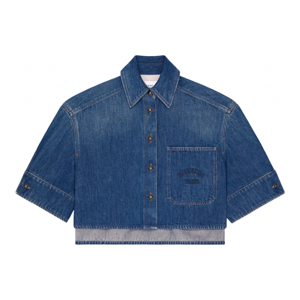 'Cocoon Cropped' Hemd für Damen