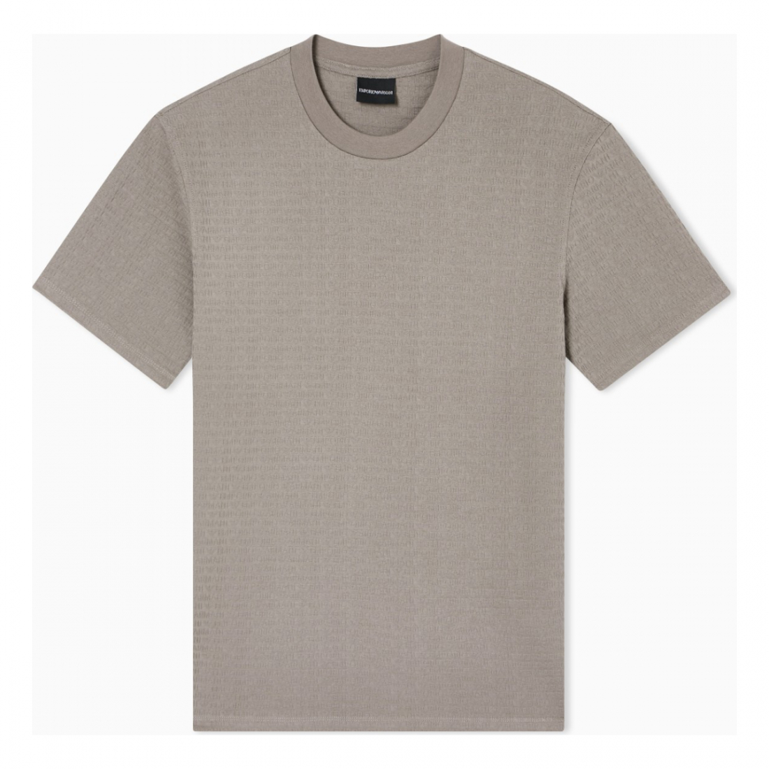 'All-Over Jacquard Lettering' T-Shirt für Herren