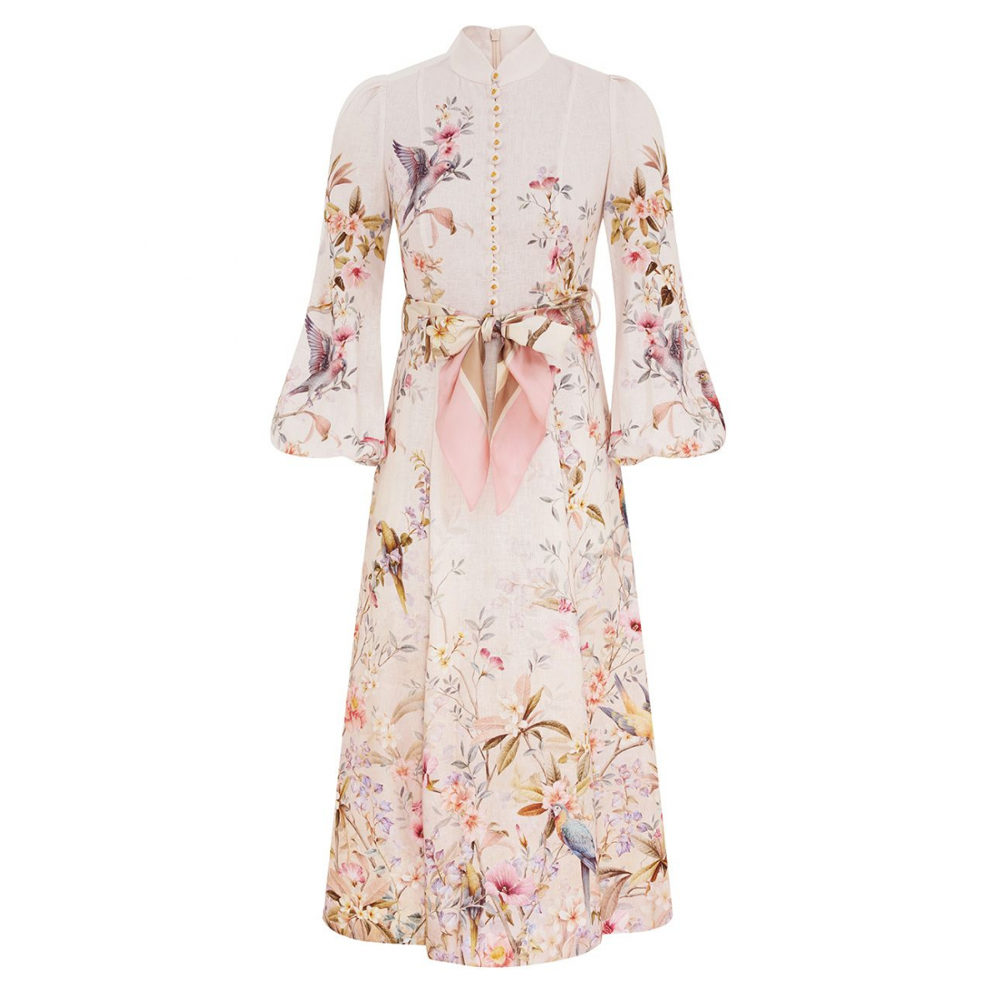 Robe Midi 'Rebellion Button' pour Femmes