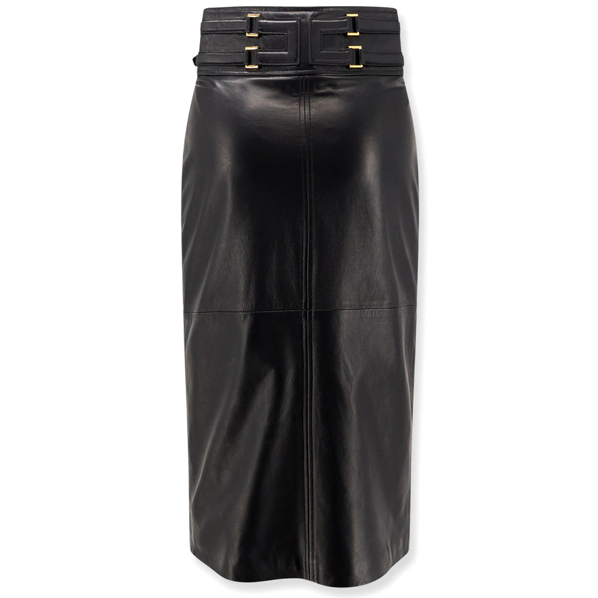 Jupe Midi 'With Embossed Logo' pour Femmes