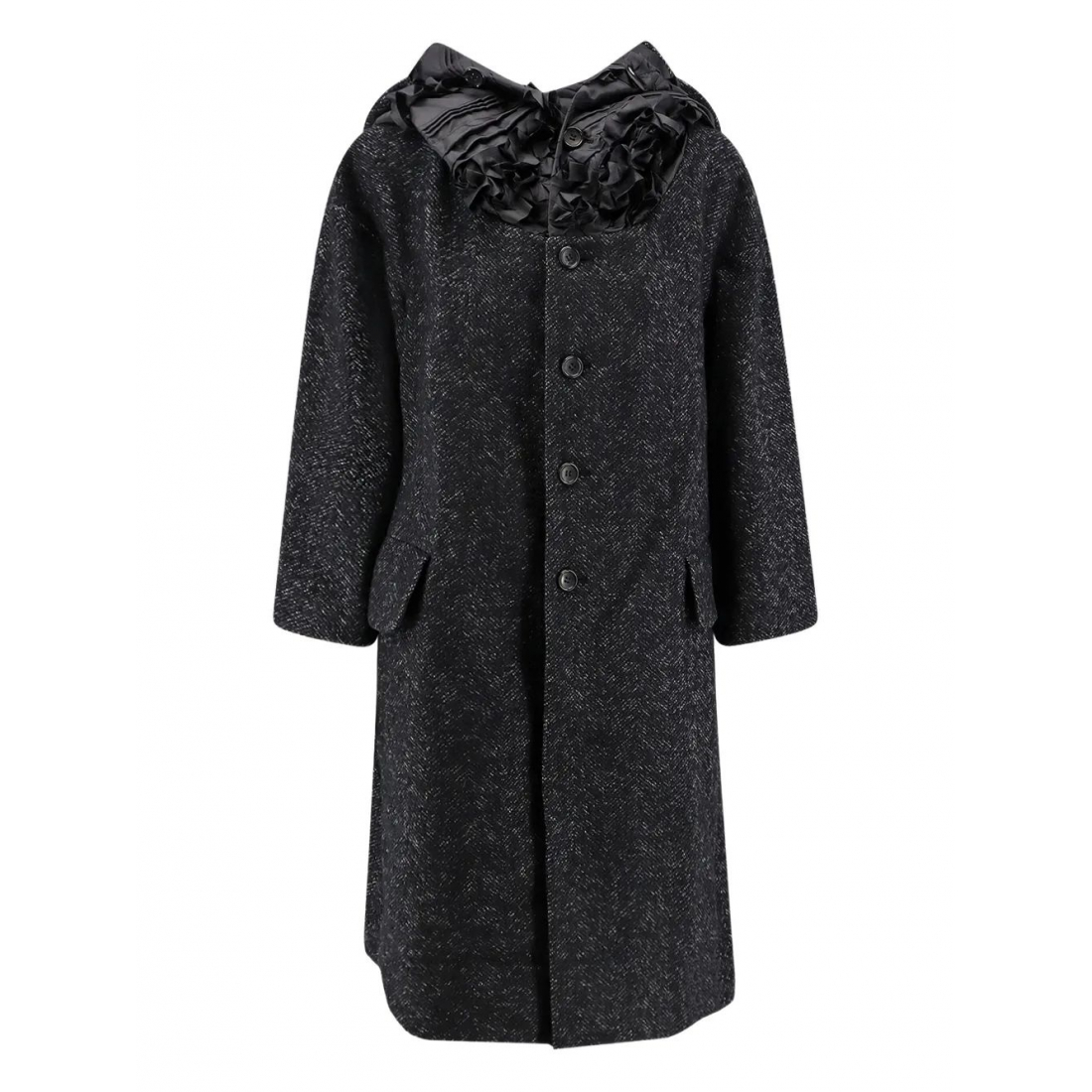 Manteau 'Ruffled-Collar' pour Femmes