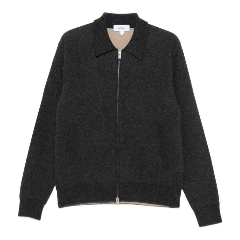 Men's 'Zip-Fastening' Cardigan