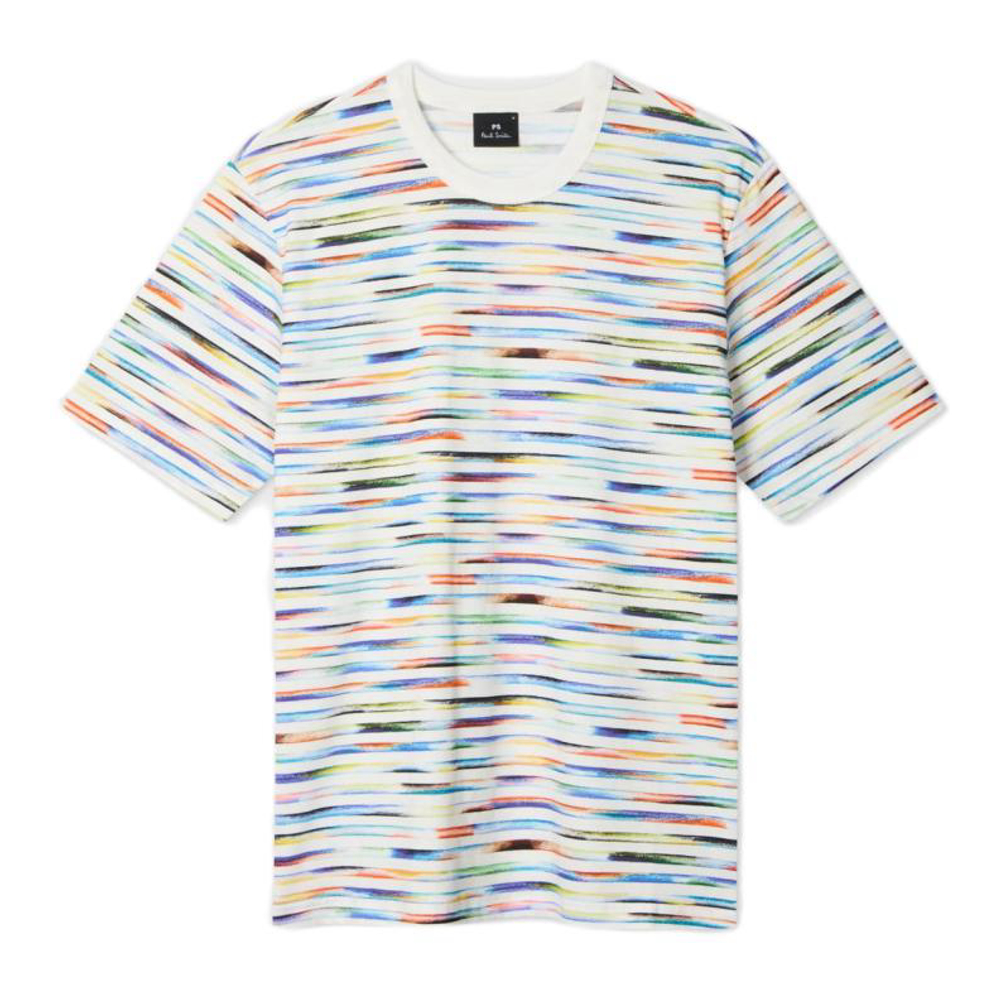 'Multicolour Stripe' T-Shirt für Herren