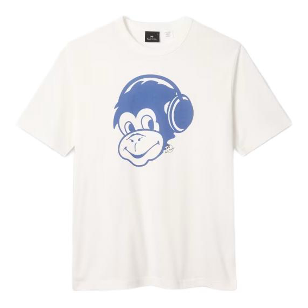 T-shirt 'Monkey Headphones Print' pour Hommes