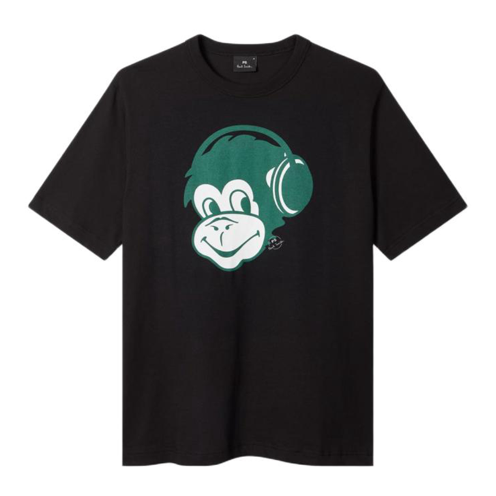 T-shirt 'Monkey Headphones Print' pour Hommes