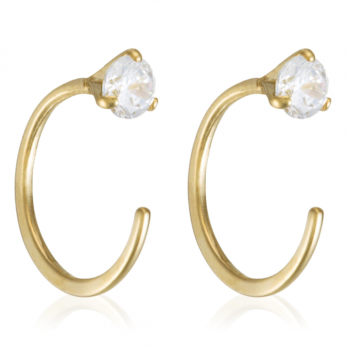 Boucles d'oreilles 'Arc Brillant' pour Femmes
