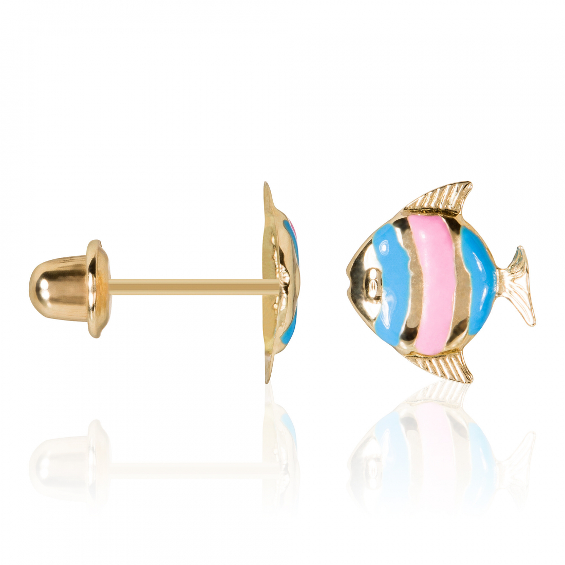 Boucles d'oreilles 'Poisson Heureux' pour Filles