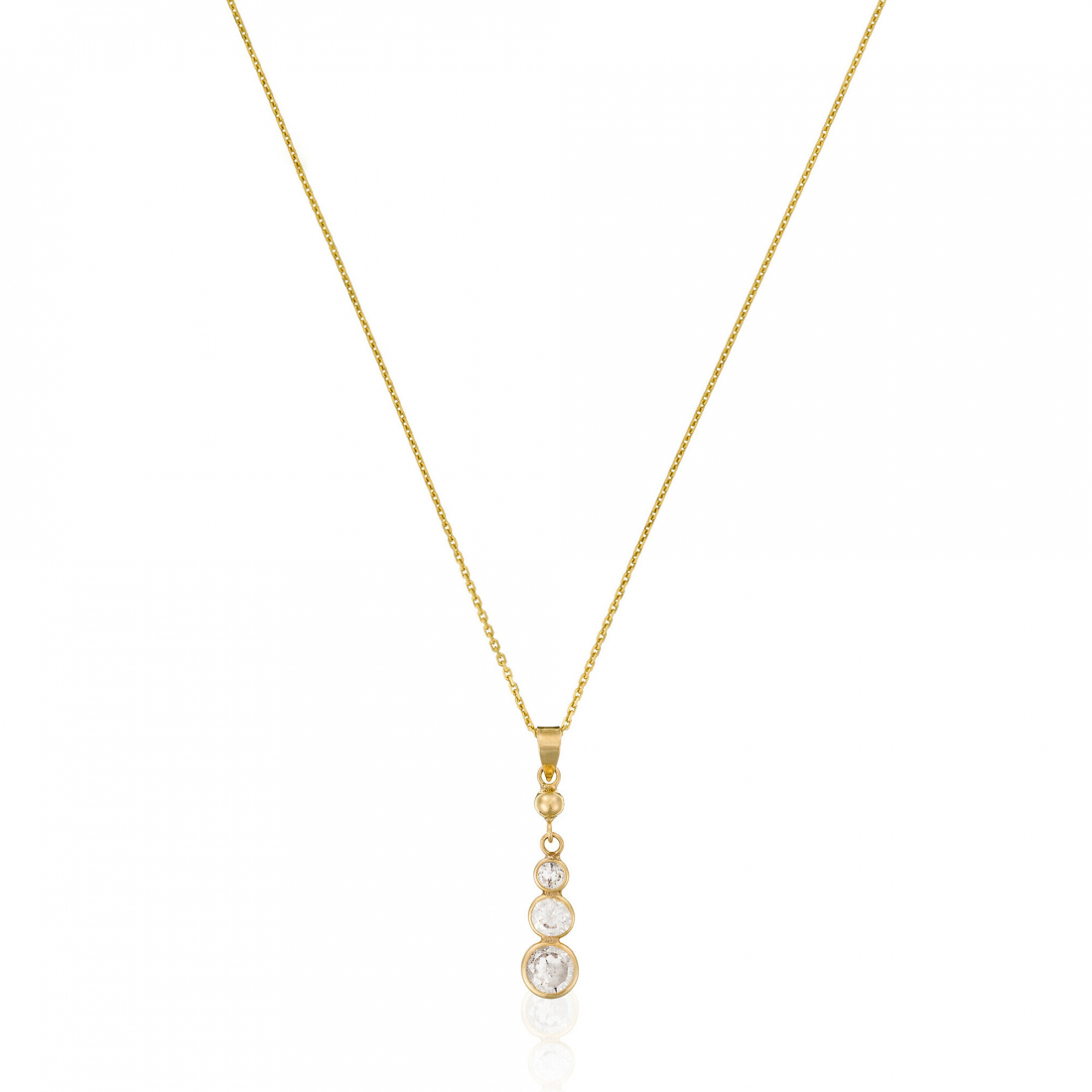 Pendentif sur chaine 'Brillants Pendants' pour Femmes