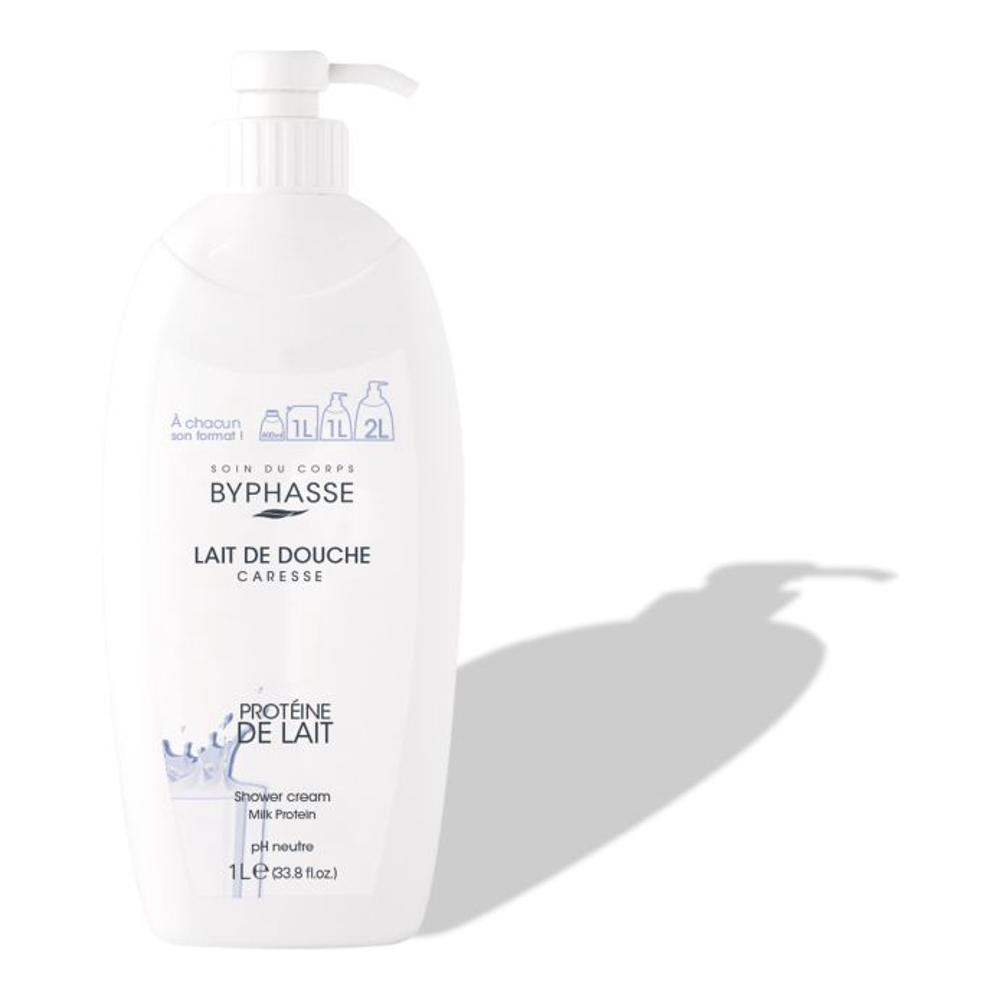 'Caresse Milk Protein' Shower Cream - 1 L