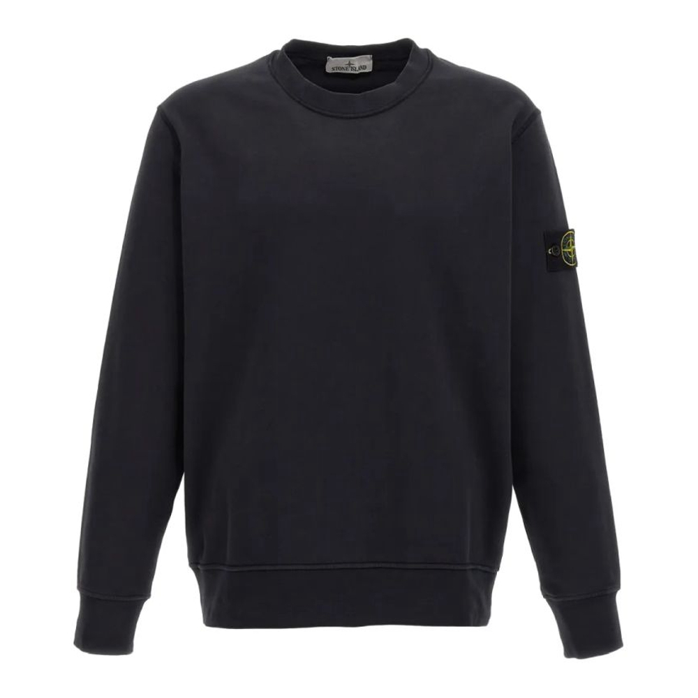 Sweatshirt 'Crew-Neck Logo-Badge' pour Hommes