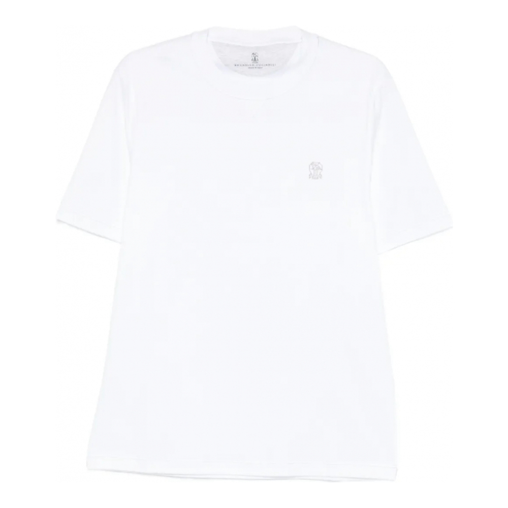 Men's 'Embroidered-Logo' T-Shirt